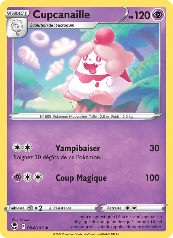 Scan HD carte Pokémon Cupcanaille 084/195 — Tempête Argentée
