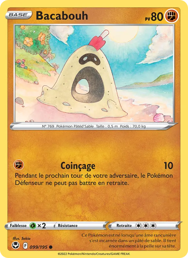 Scan HD carte Pokémon Bacabouh 099/195 — Tempête Argentée