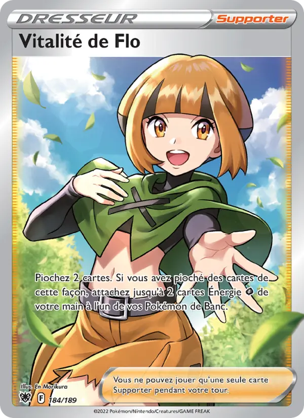 Scan HD carte Pokémon Vitalité de Flo 184/189 — Astres Radieux