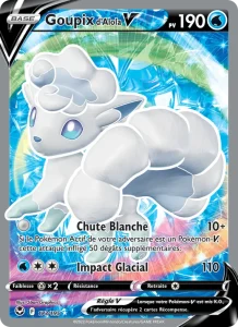 Carte Pokemon Goupix d'Alola V 173/195 Tempête Argentée