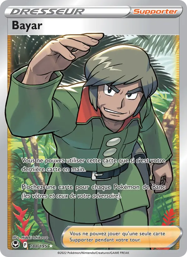 Scan HD carte Pokémon Bayar 188/195 — Tempête Argentée