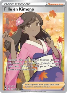 Carte Pokemon Fille en Kimono 190/195 Tempête Argentée