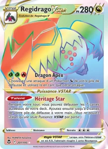 Carte Pokemon Regidrago VSTAR 201/195 Tempête Argentée