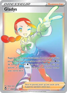 Carte Pokemon Gladys 204/195 Tempête Argentée