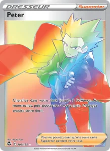 Carte Pokemon Peter 206/195 Tempête Argentée