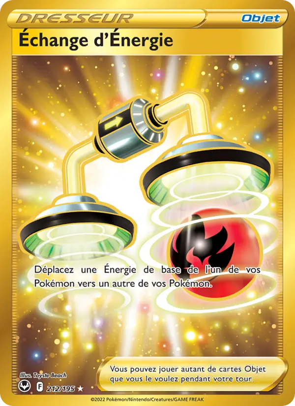 Scan HD carte Pokémon Échange d'Énergie 212/195 — Tempête Argentée