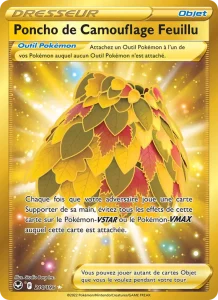 Carte Pokemon Poncho de Camouflage Feuillu 214/195 Tempête Argentée