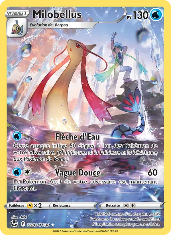 Scan HD carte Pokémon Milobellus TG02/195 — Tempête Argentée