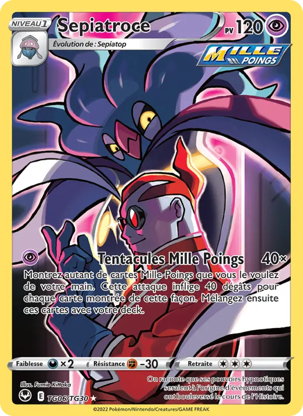 Scan HD carte Pokémon Sepiatroce TG06/195 — Tempête Argentée