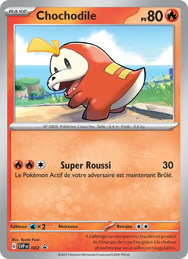 Scan HD carte Pokémon Chochodile 002/225 — SVP Black Star Promos