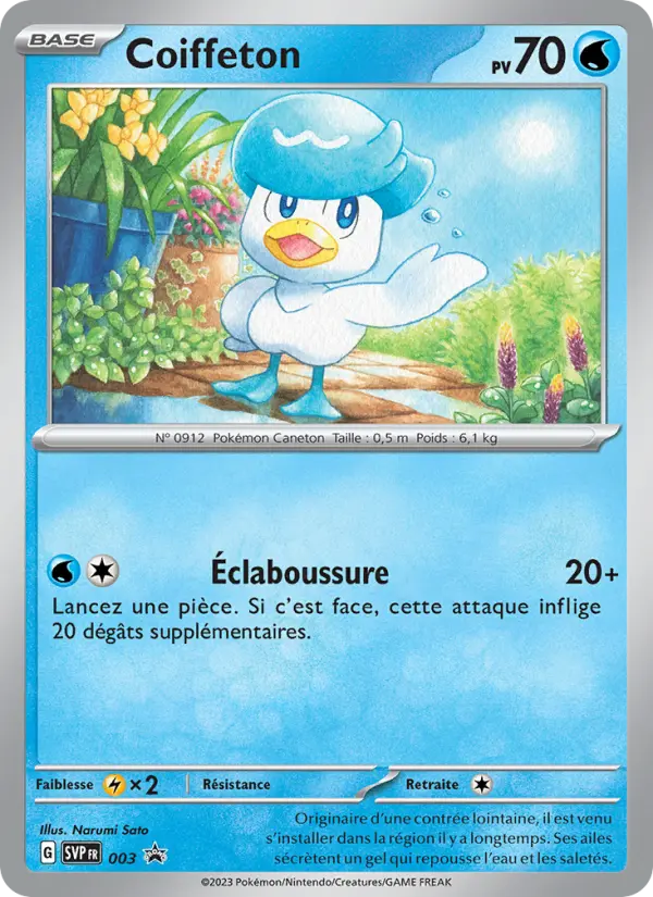 Scan HD carte Pokémon Coiffeton 003/225 — SVP Black Star Promos