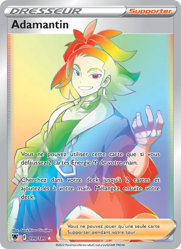 Scan HD carte Pokémon Adamantin 199/189 — Astres Radieux