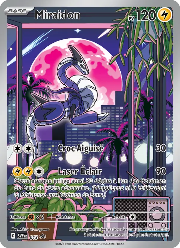Scan HD carte Pokémon Miraidon 013/225 — SVP Black Star Promos