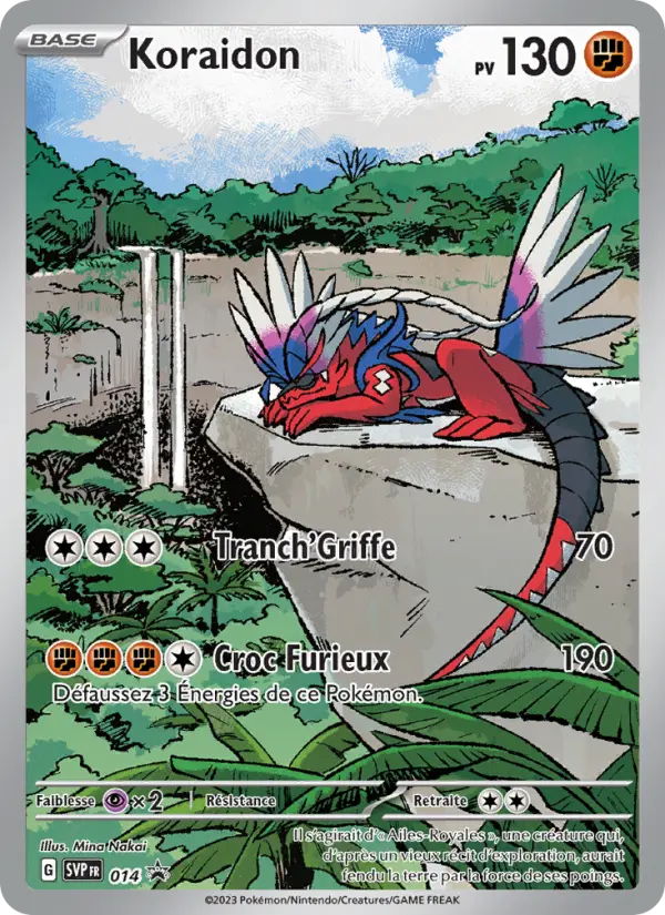 Scan HD carte Pokémon Koraidon 014/225 — SVP Black Star Promos