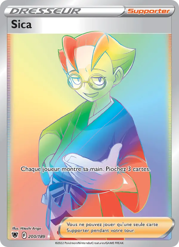 Scan HD carte Pokémon Sica 200/189 — Astres Radieux
