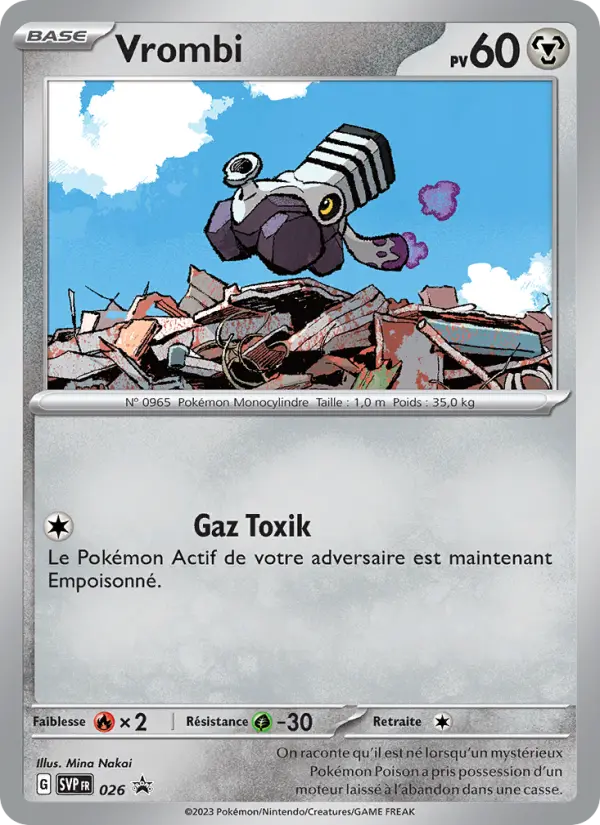 Scan HD carte Pokémon Vrombi 026/225 — SVP Black Star Promos