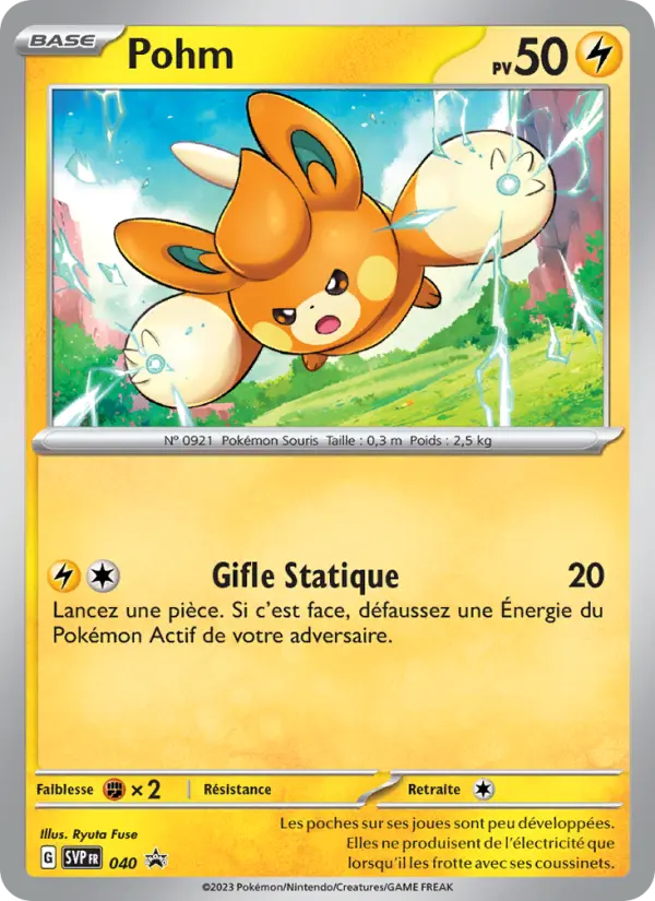 Scan HD carte Pokémon Pohm 040/225 — SVP Black Star Promos