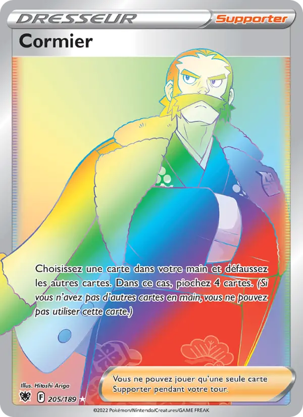 Scan HD carte Pokémon Cormier 205/189 — Astres Radieux