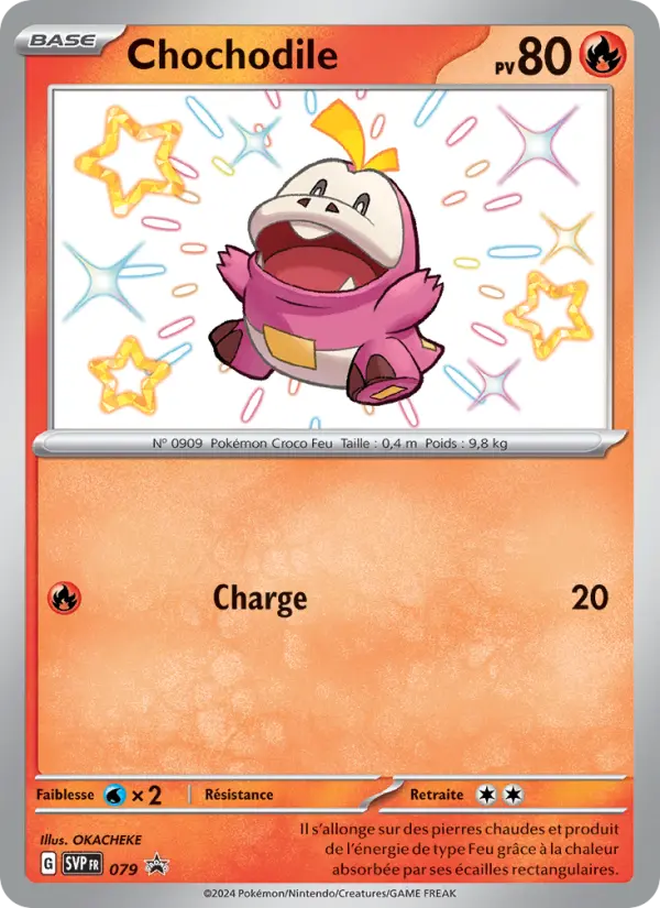 Scan HD carte Pokémon Chochodile 079/225 — SVP Black Star Promos