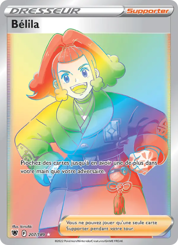 Scan HD carte Pokémon Bélila 207/189 — Astres Radieux