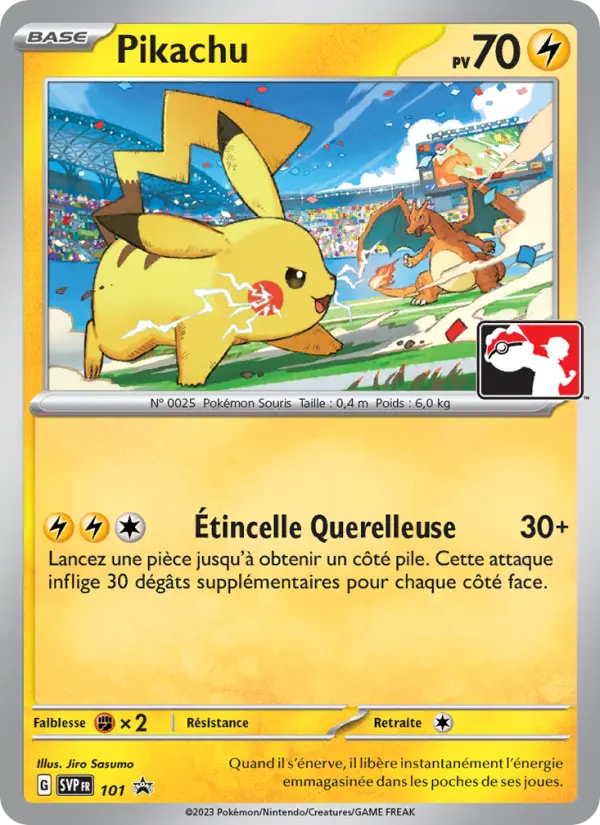 Scan HD carte Pokémon Pikachu 101/225 — SVP Black Star Promos