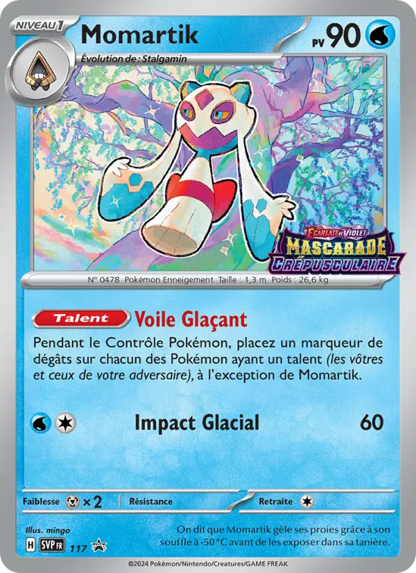 Scan HD carte Pokémon Momartik 117/225 — SVP Black Star Promos