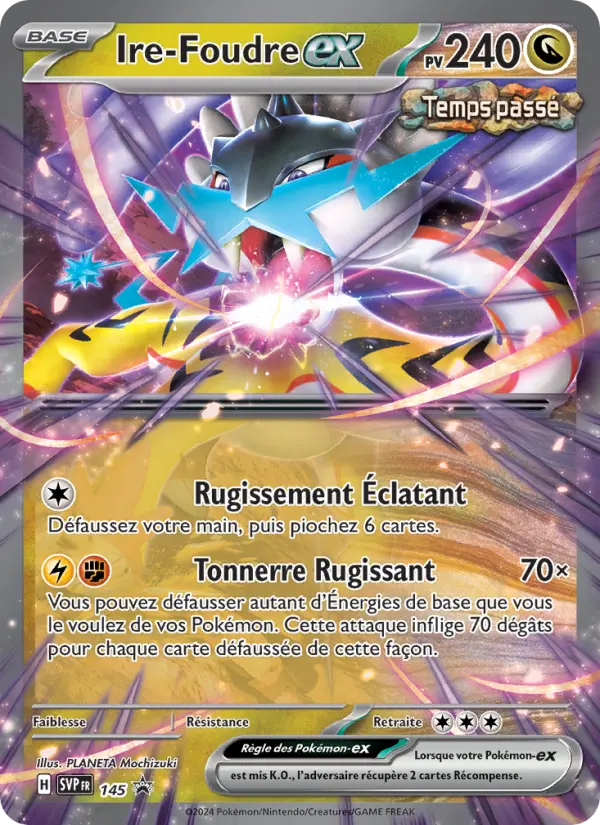 Scan HD carte Pokémon Ire-Foudre-ex 145/225 — SVP Black Star Promos