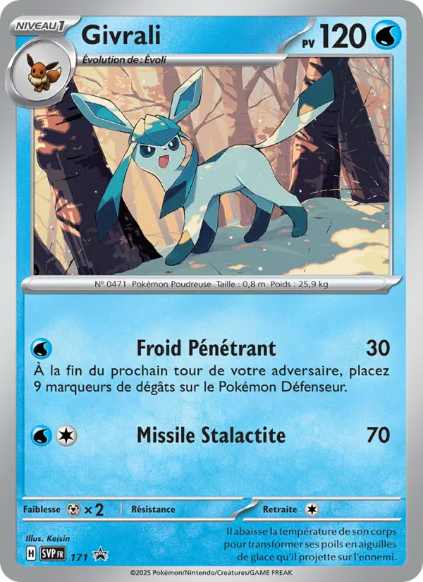 Scan HD carte Pokémon Givrali 171/225 — SVP Black Star Promos