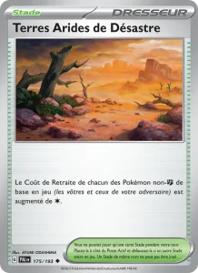 Carte Pokemon Terres Arides de Désastre 175/193 Évolutions à Paldea