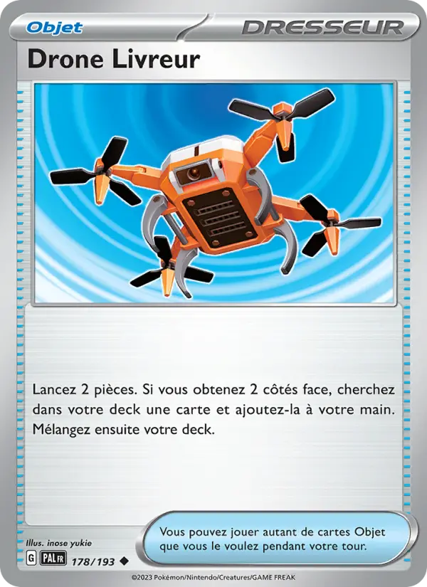 Scan HD carte Pokémon Drone Livreur 178/193 — Évolutions à Paldea