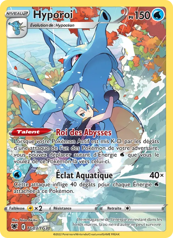 Scan HD carte Pokémon Hyporoi TG03/189 — Astres Radieux