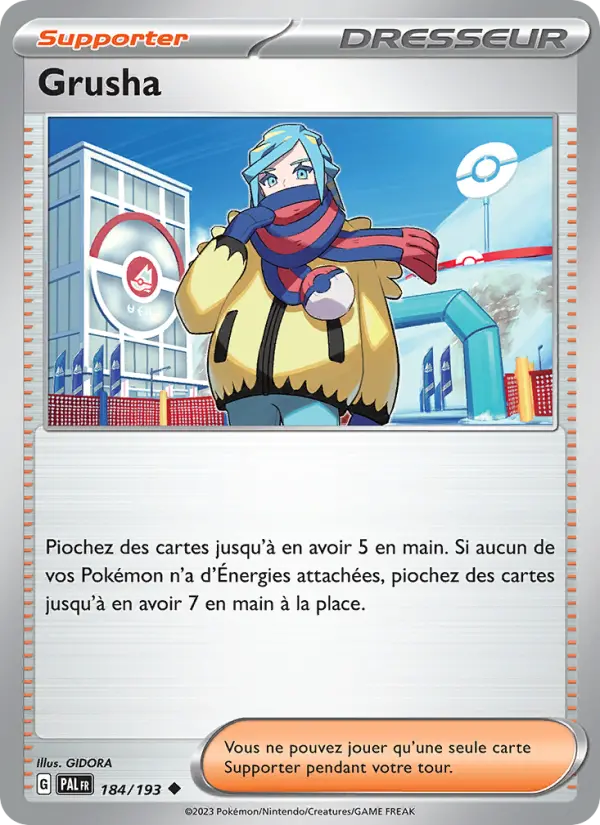 Scan HD carte Pokémon Grusha 184/193 — Évolutions à Paldea