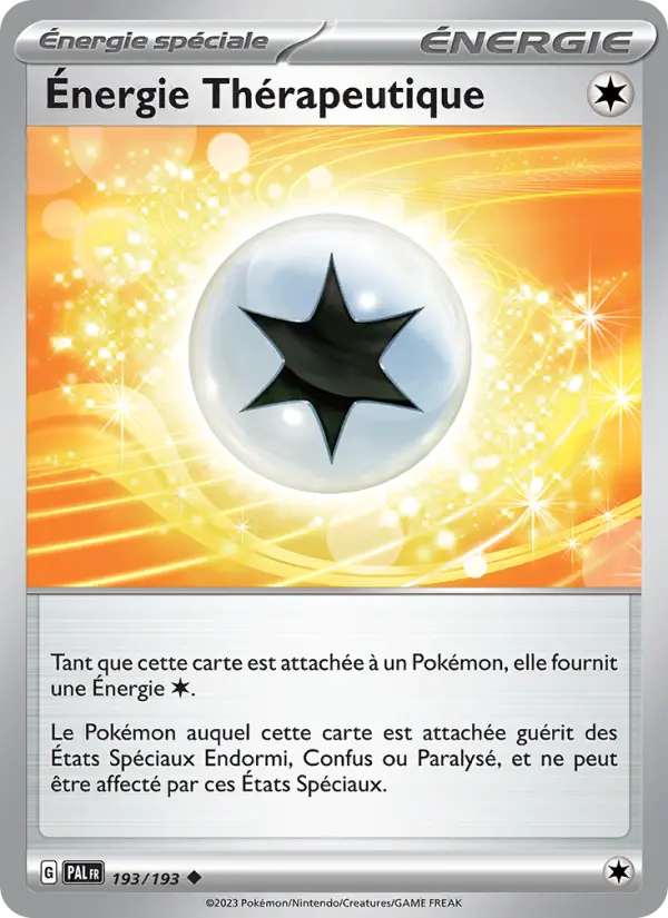 Scan HD carte Pokémon Énergie Thérapeutique 193/193 — Évolutions à Paldea