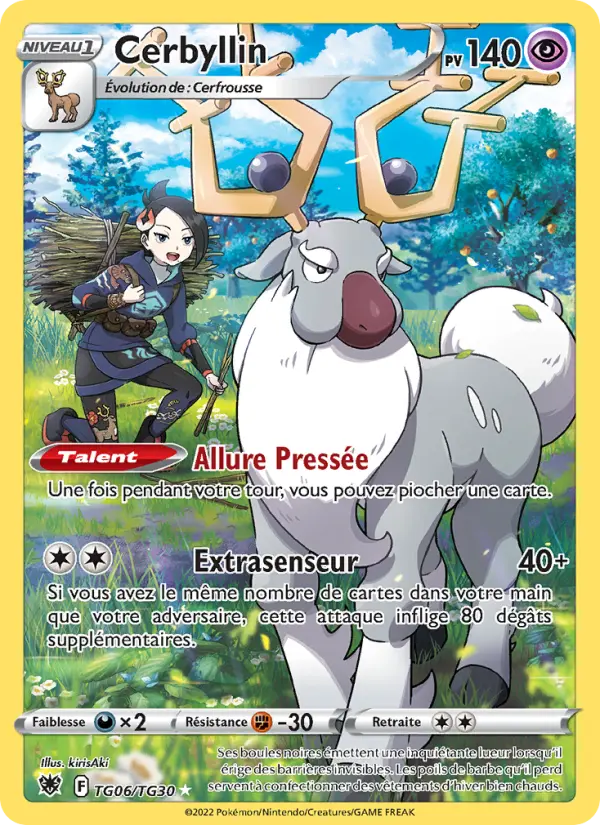 Scan HD carte Pokémon Cerbyllin TG06/189 — Astres Radieux