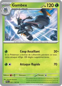 Carte Pokemon Gambex 021/193 Évolutions à Paldea