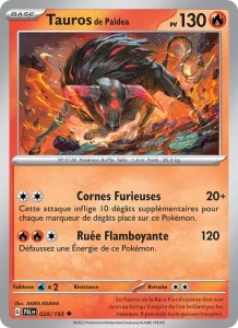 Carte Pokemon Tauros de Paldea 028/193 Évolutions à Paldea