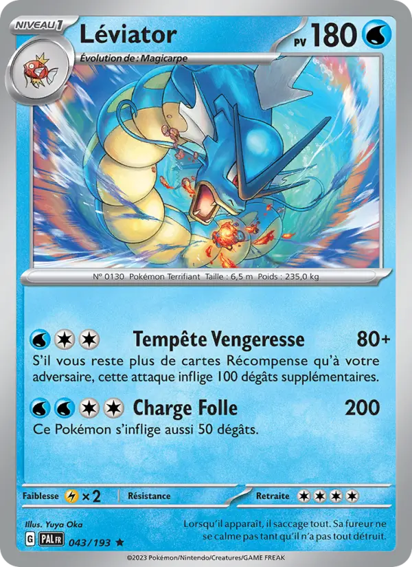 Scan HD carte Pokémon Léviator 043/193 — Évolutions à Paldea