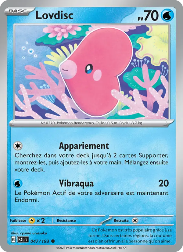 Scan HD carte Pokémon Lovdisc 047/193 — Évolutions à Paldea