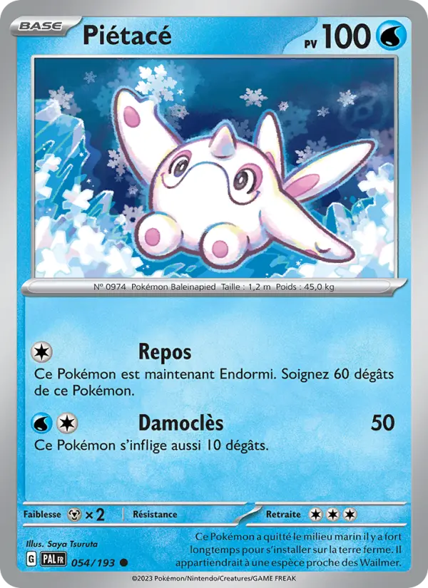 Scan HD carte Pokémon Piétacé 054/193 — Évolutions à Paldea