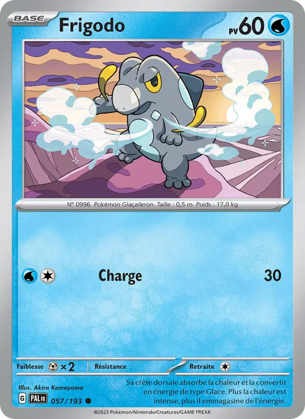Scan HD carte Pokémon Frigodo 057/193 — Évolutions à Paldea