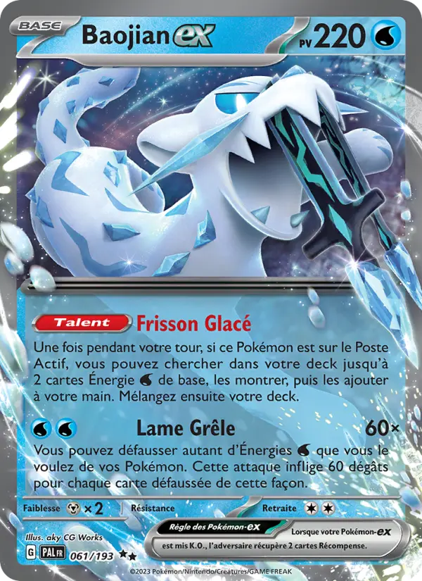 Scan HD carte Pokémon Baojian-ex 061/193 — Évolutions à Paldea