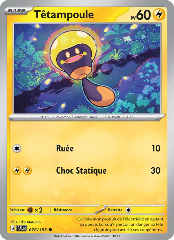 Scan HD carte Pokémon Têtampoule 078/193 — Évolutions à Paldea