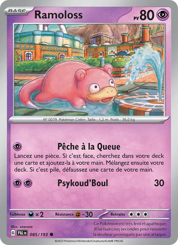 Scan HD carte Pokémon Ramoloss 085/193 — Évolutions à Paldea