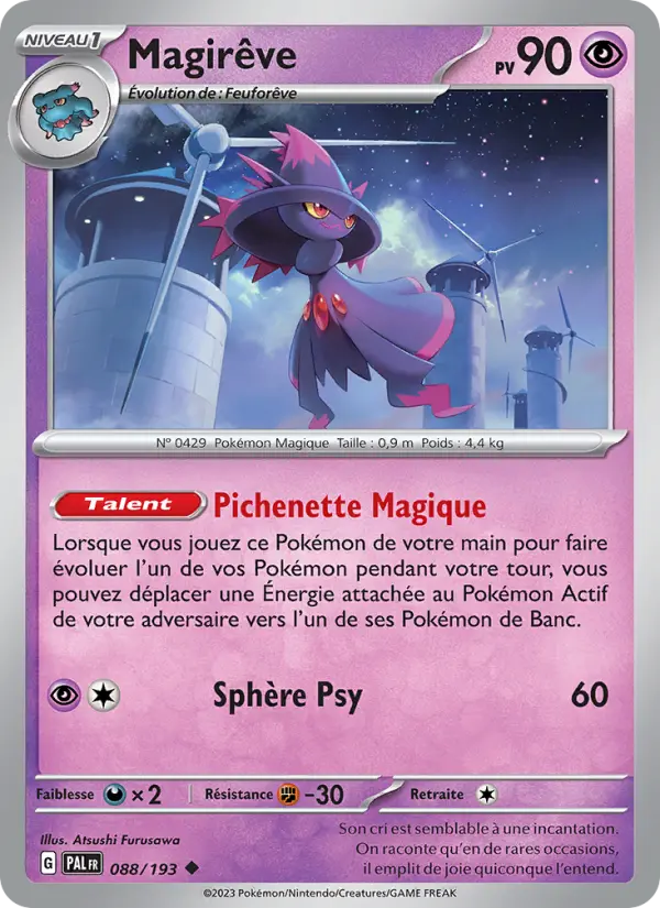 Scan HD carte Pokémon Magirêve 088/193 — Évolutions à Paldea