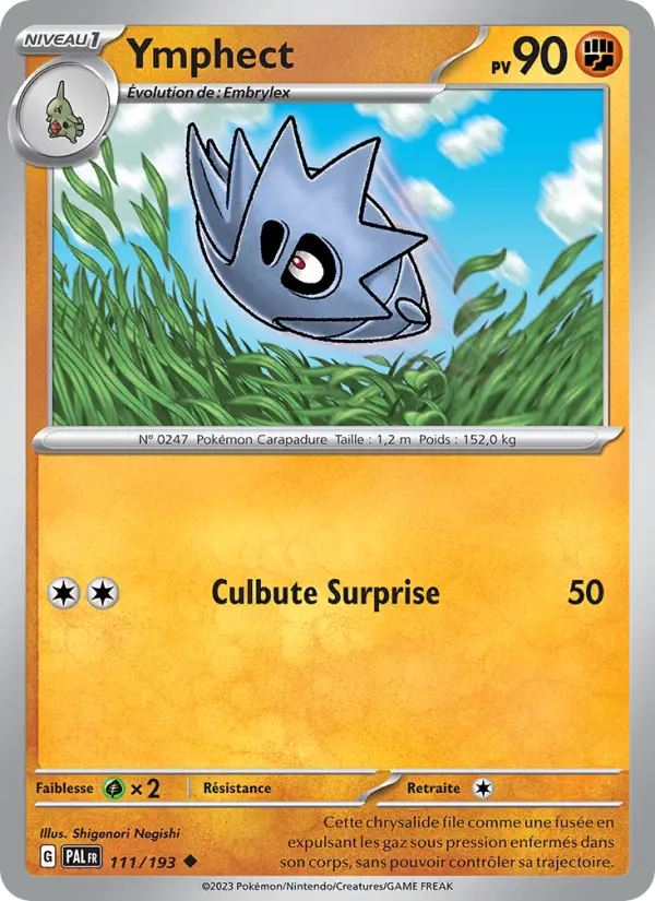 Scan HD carte Pokémon Ymphect 111/193 — Évolutions à Paldea