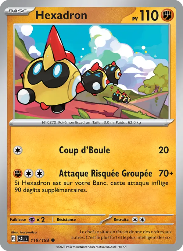 Scan HD carte Pokémon Hexadron 119/193 — Évolutions à Paldea