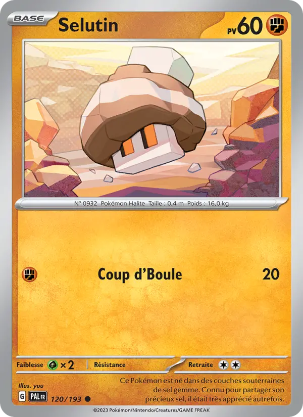 Scan HD carte Pokémon Selutin 120/193 — Évolutions à Paldea