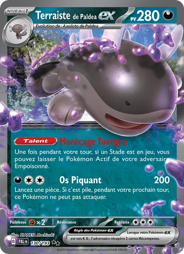Scan HD carte Pokémon Terraiste de Paldea-ex 130/193 — Évolutions à Paldea
