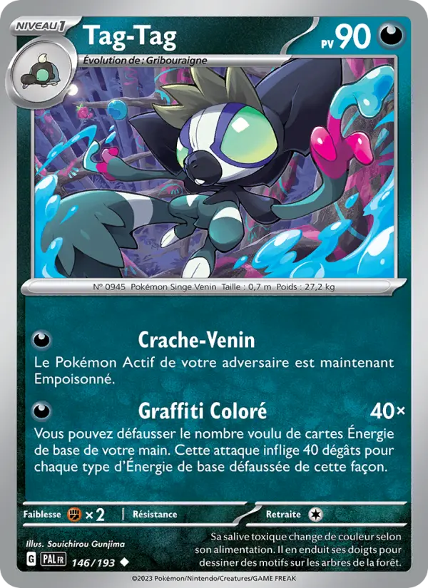 Scan HD carte Pokémon Tag-Tag 146/193 — Évolutions à Paldea