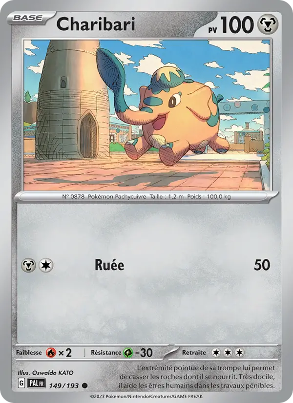 Scan HD carte Pokémon Charibari 149/193 — Évolutions à Paldea